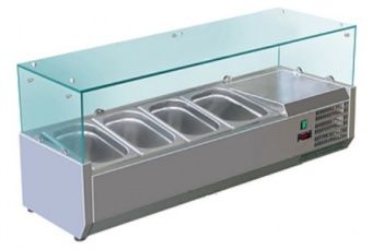 Витрина холодильная для ингредиентов 3хGN1/3 + 1хGN1/2-150 мм Koreco VRX1200380(395II) – купить в Москве по цене завода
